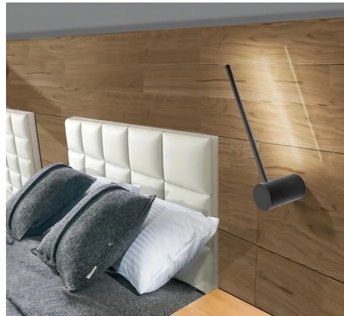 Aplica de perete LED design liniar GRAZIANO WALL 55 BK