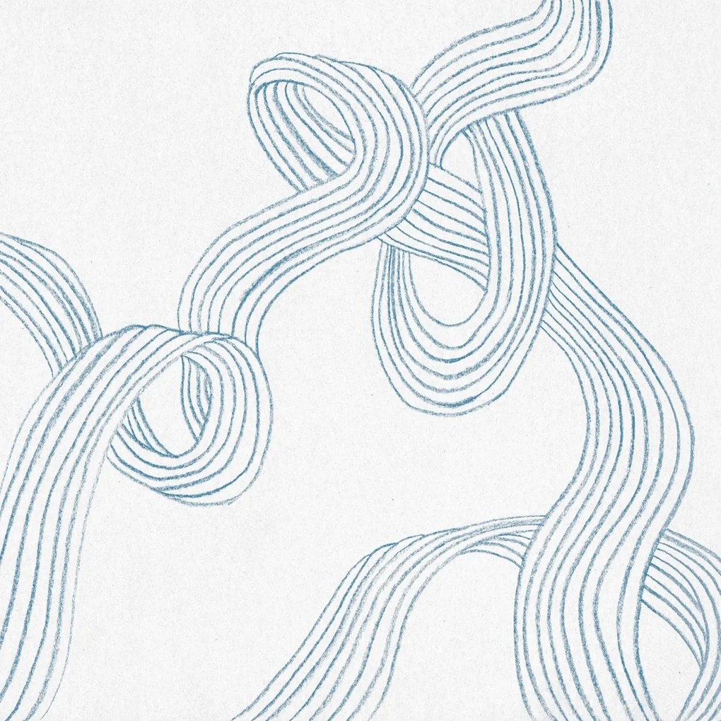 Fototapet, Stripes, Light Blue, Rebel Walls