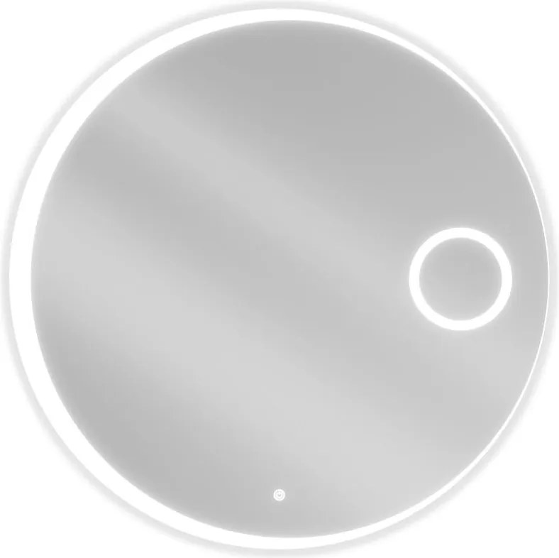Mexen Ella oglindă de baie iluminată cu oglindă cosmetică, rotundă 90 cm, LED 6000K, anti-aburire - 9811-090-090-611-00
