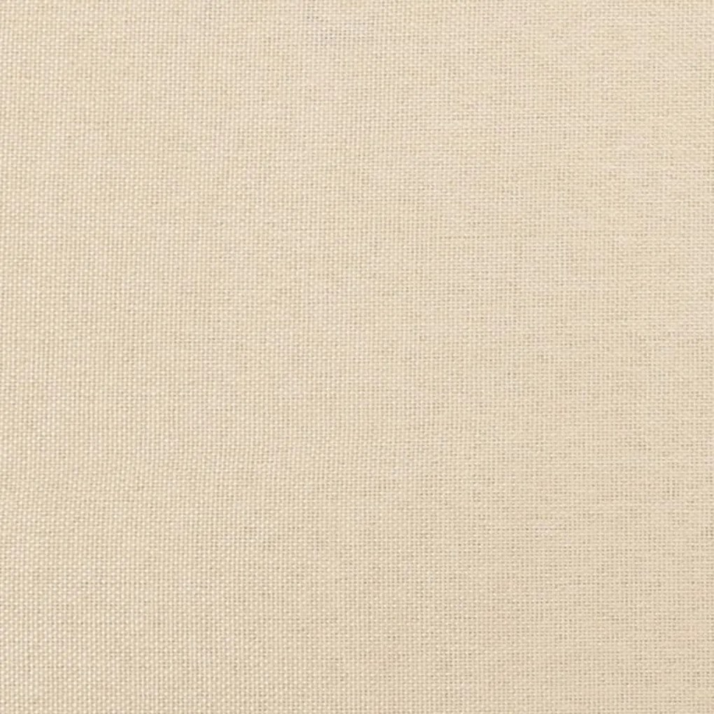 Pat box spring cu saltea, crem, 90x190 cm, textil Crem, 90 x 190 cm, Culoare unica si cuie de tapiterie
