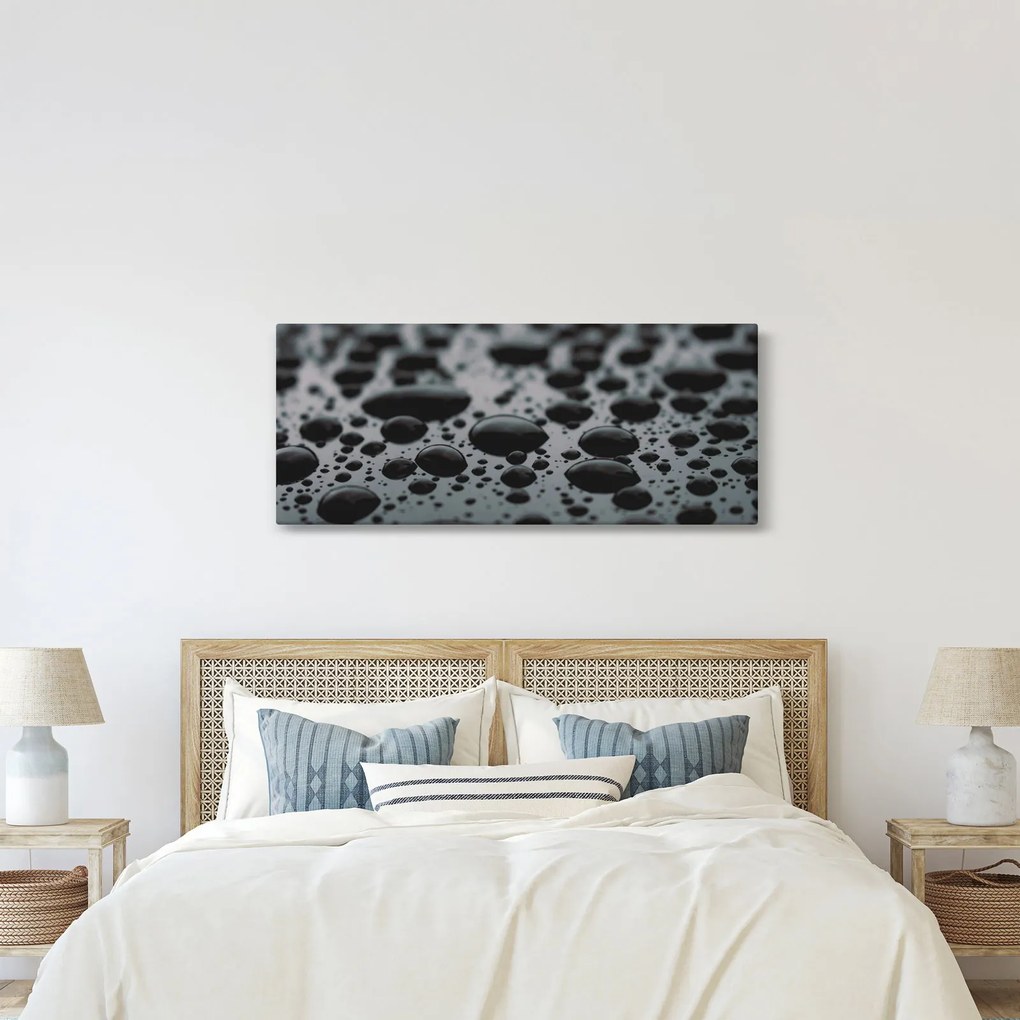 Tablou cu picături de apă (120x50 cm)