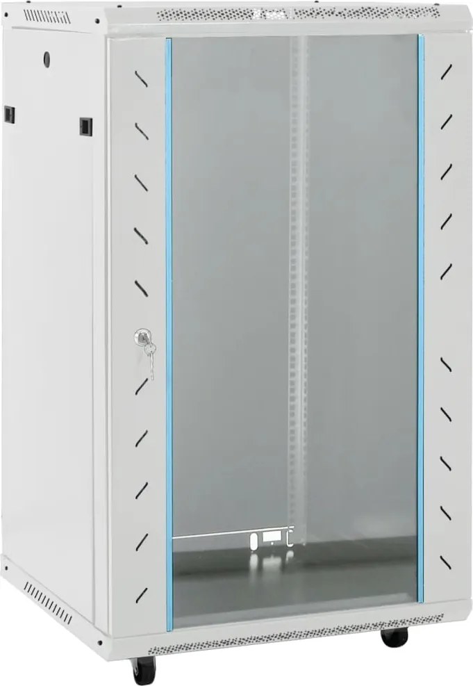 vidaXL Dulap de server, 18U, 19" IP20, gri, 60x60x100 cm
