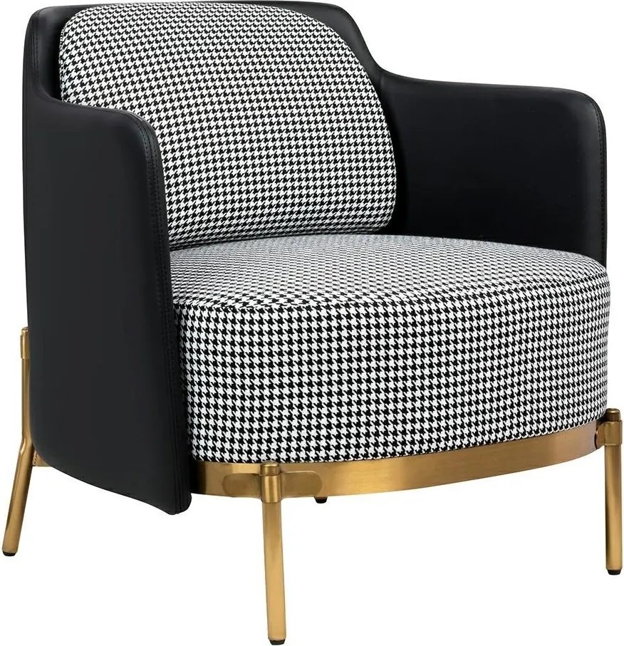 Fotoliu modern ultra confortabil Black-Gold
