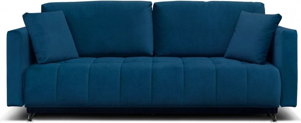 Canapea extensibila Aldo 3L, stofa catifelata verde - Monolith 37, cu