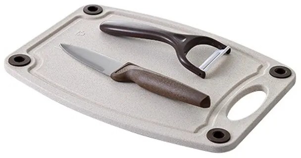 Set ustensile de bucătărie san ignacio natur oțel inoxidabil (3 pcs)