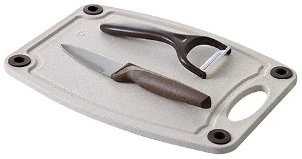 Set ustensile de bucătărie san ignacio natur oțel inoxidabil (3 pcs)