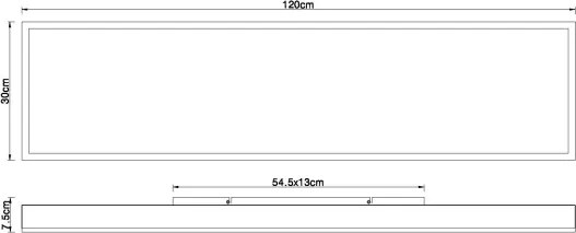 Globo 416080AD5-CCT - Lampă LED de tavan DORO reglabilă 36W/230V 30x120 cm+telecomandă