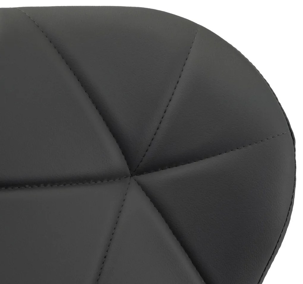 Scaune de sufragerie 4buc din piele, Grey