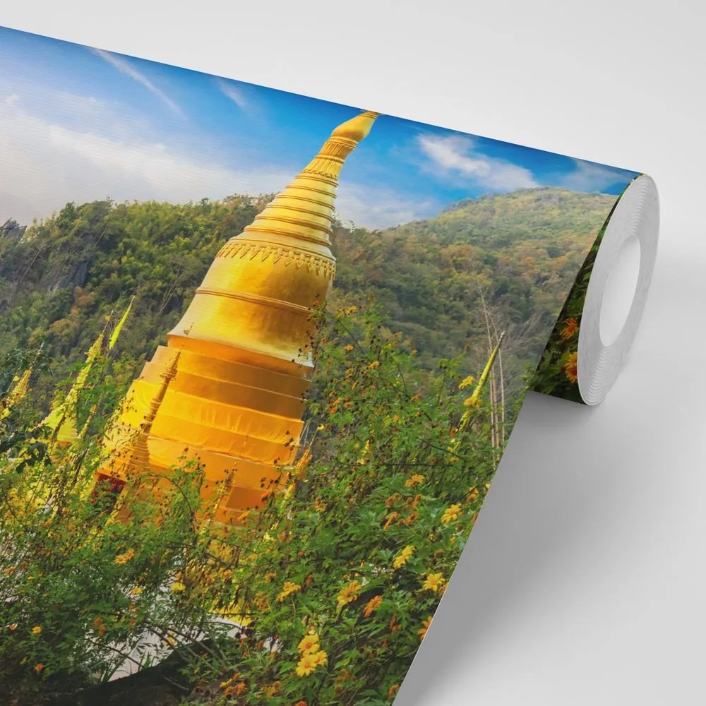 Tapet vedere la Buddha de aur