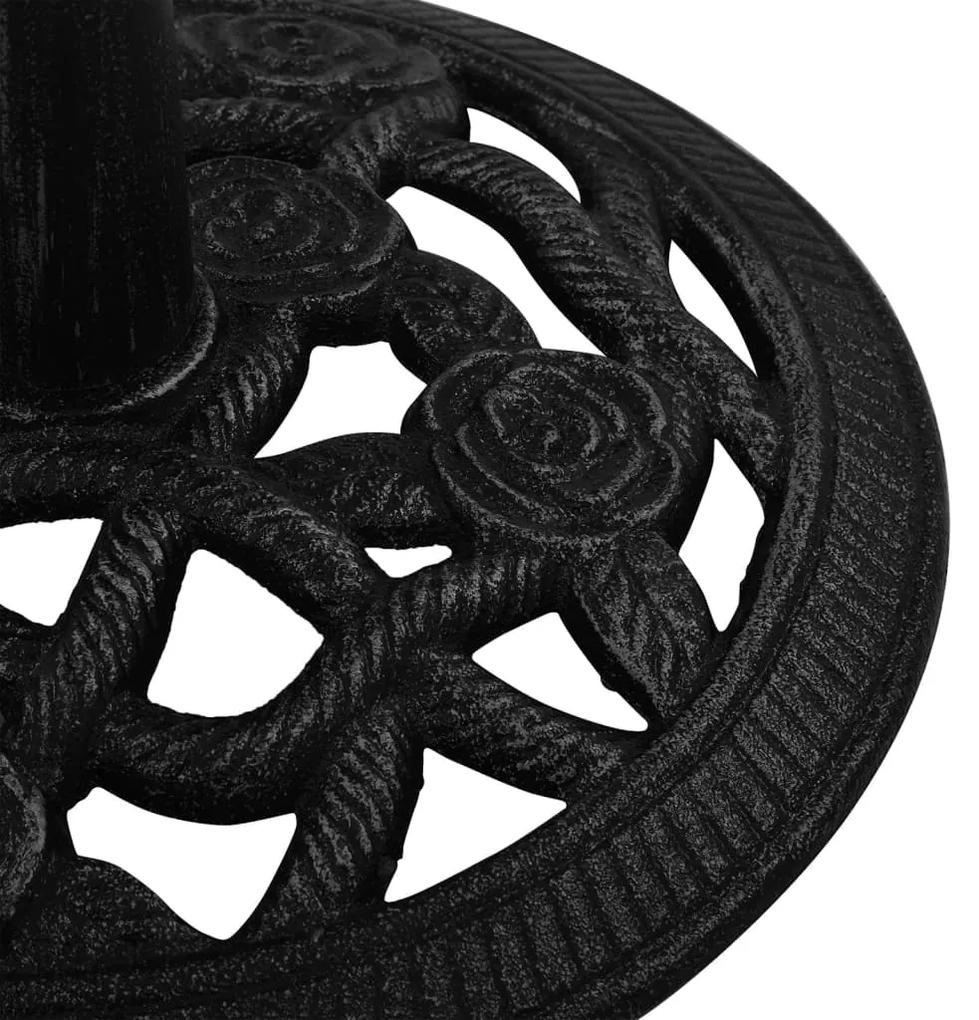 Baza de umbrela, negru, 40x40x32 cm, fonta Negru, 40 x 40 x 32 cm