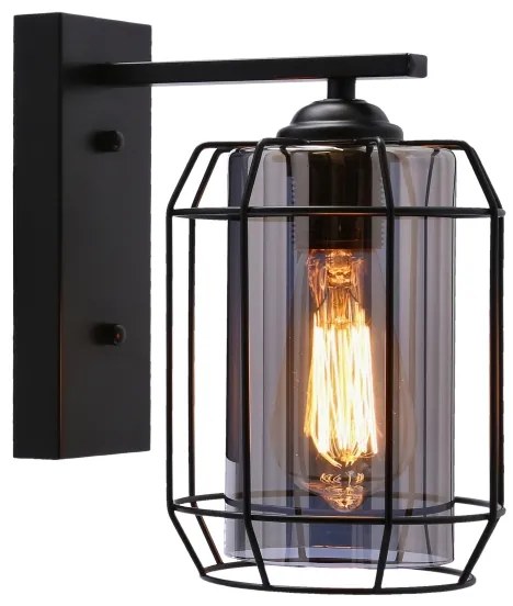 Lampă de perete JONERA 1xE27/40W/230V negru