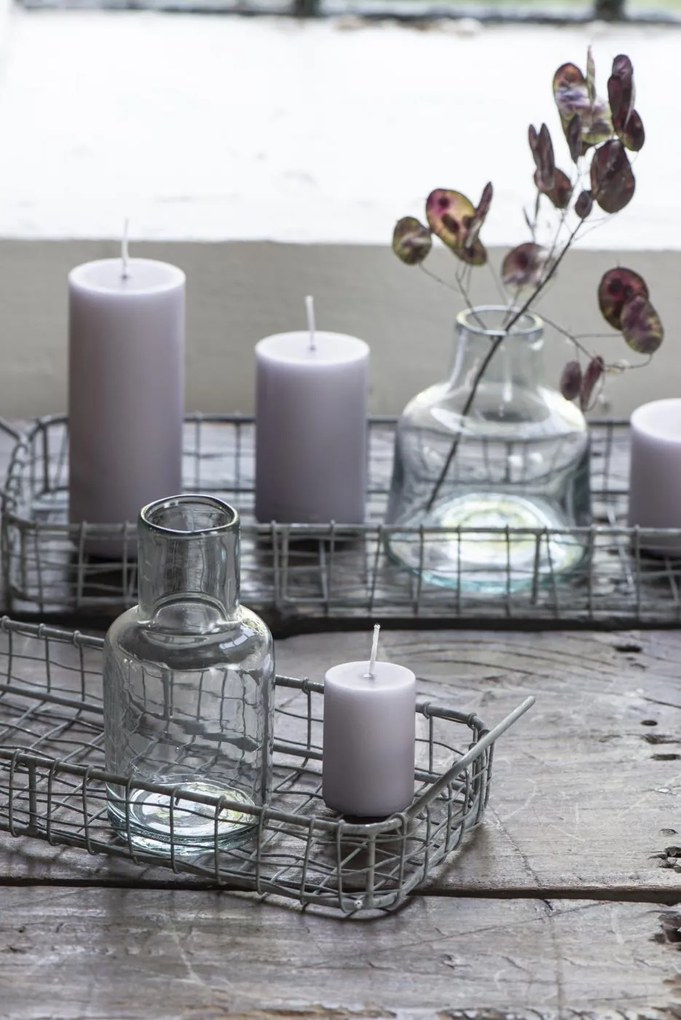 IB Laursen Lumanare decorativa cilindrica violet, DUSTY LILAC 15 cm
