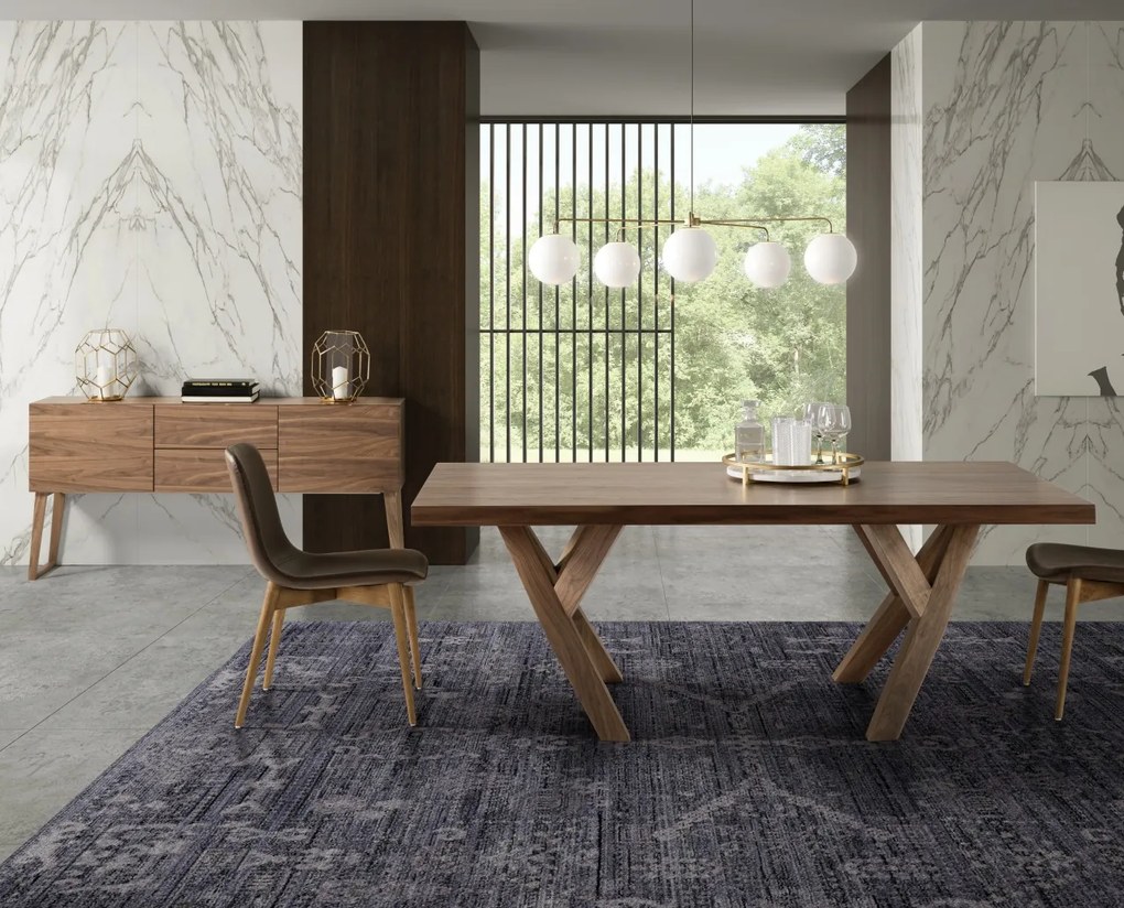 Comoda eleganta design modern Walnut AC-CP1702-E