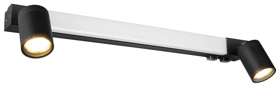 Aplică de perete negru-mat LED Enrico – Trio