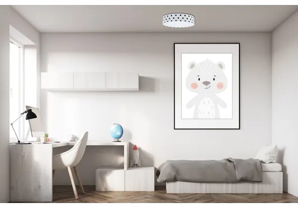 LED Lampă Reglabilă GALAXY KIDS LED/24W/230V buline alb/negru + DO