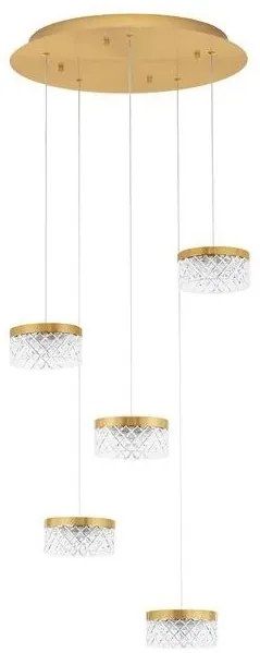 Lustra cu 5 pendule LED design modern Bion