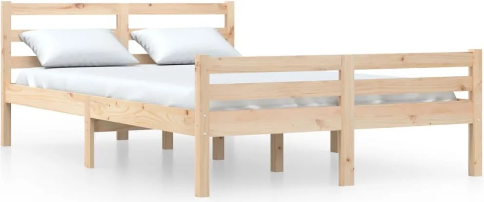 vidaXL Cadru de pat King Size, 150x200 cm, lemn masiv