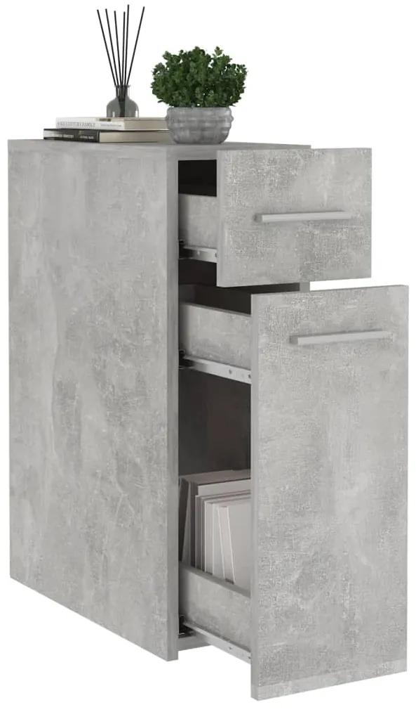Dulap de farmacie, gri beton, 20x45,5x60 cm, PAL 1, Gri beton