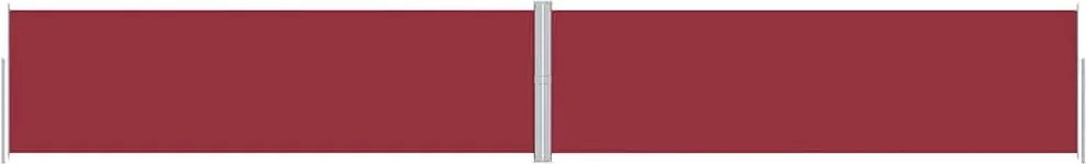 vidaXL Copertină laterală retractabilă, roșu, 180x1200 cm