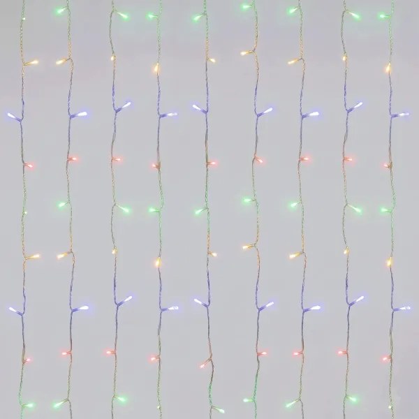 Aigostar - Instalație luminoasă de Crăciun LED pentru exterior 372 LED-uri/8 funcții 6x1,2 m IP44 multicolor