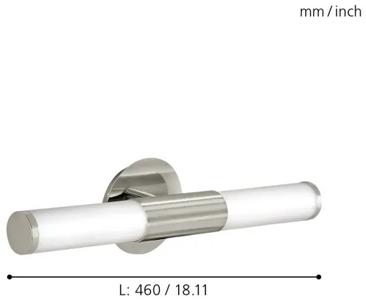 EGLO 87222 - Corp de iluminat perete PALMERA 2xE14/40W OPAL