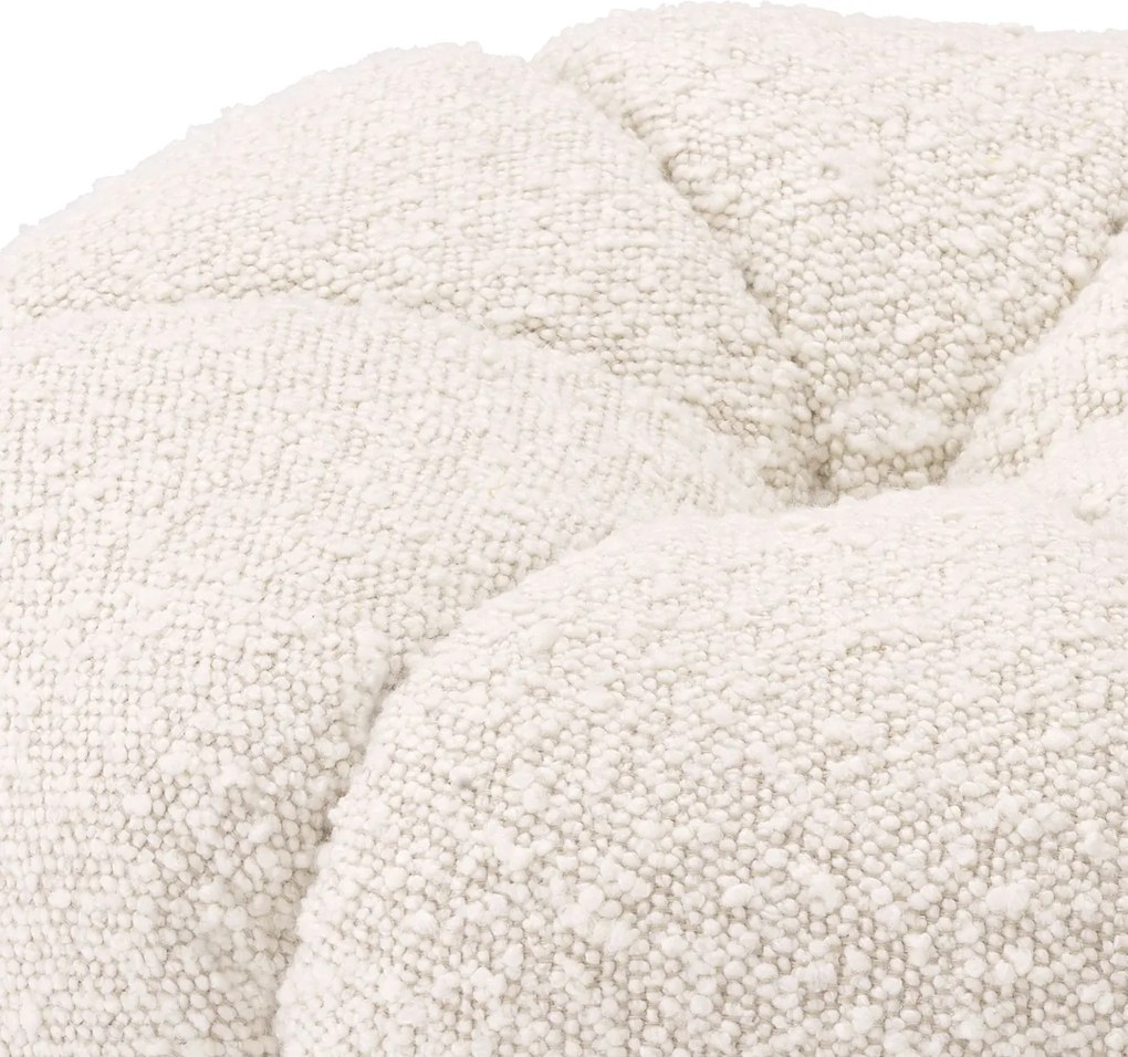 Taburete elegant design LUX Orchanic, Bouclé cream