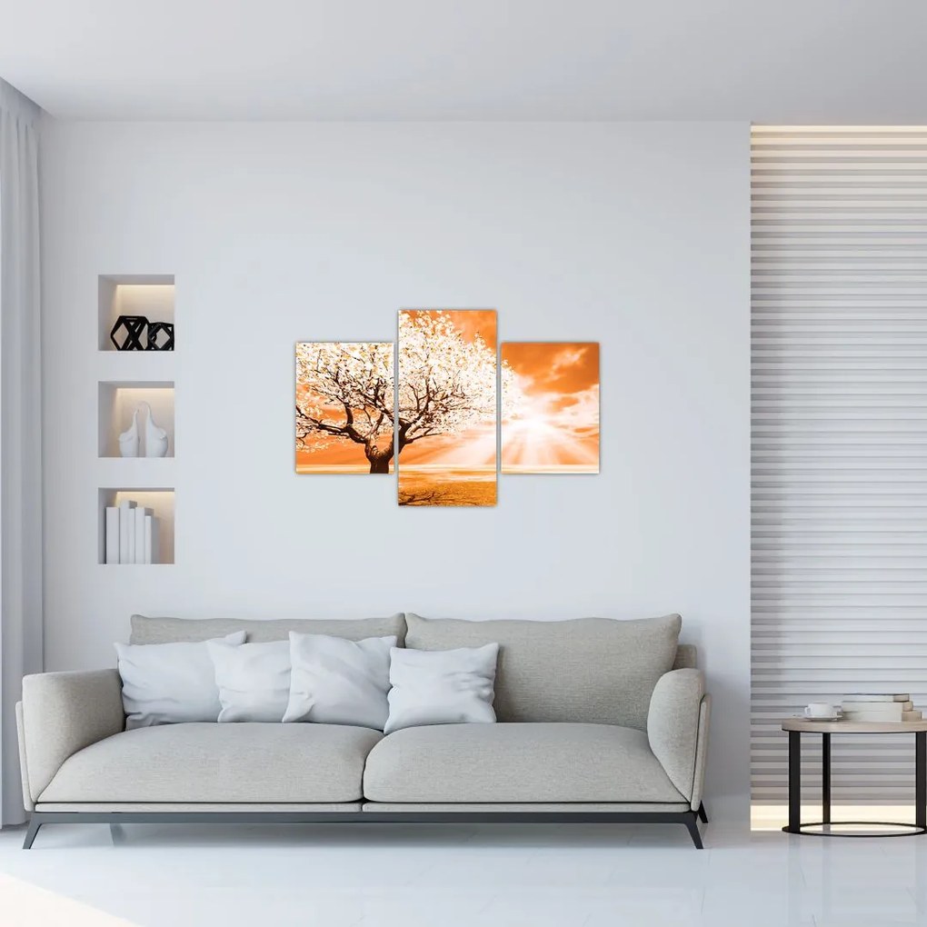 Tabloul cu pomul portocaliu (90x60 cm)