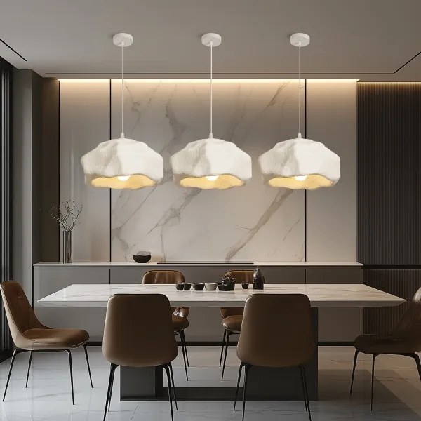 BRILAGI - Lustră pe cablu WABI SABI 1xE27/60W/230V Ø 42 cm albă