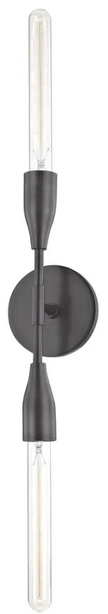 Aplica de perete design minimalist, cu doua surse de lumina TARA, bronz antichizat