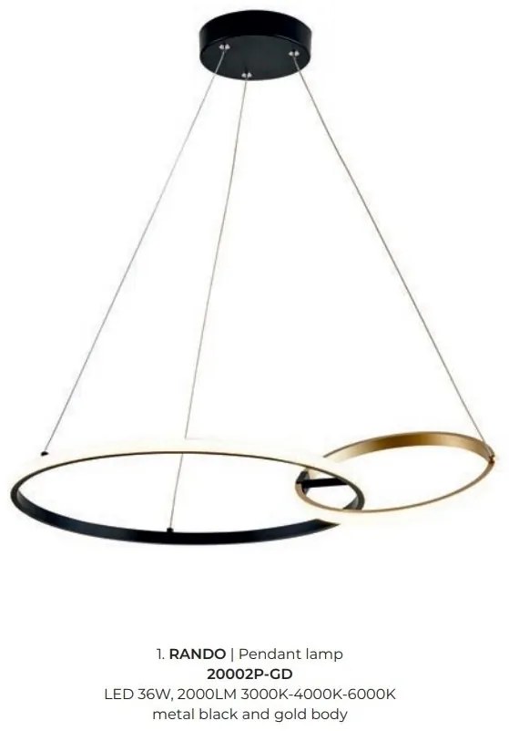 Lustra LED moderna design circular RANDO