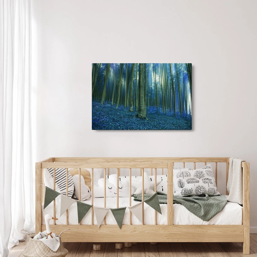 Tablou - Pădure albastră (90x60 cm)