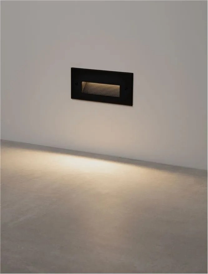 Spot LED incastrabil exterior, ambiental, IP65, POLKA negru