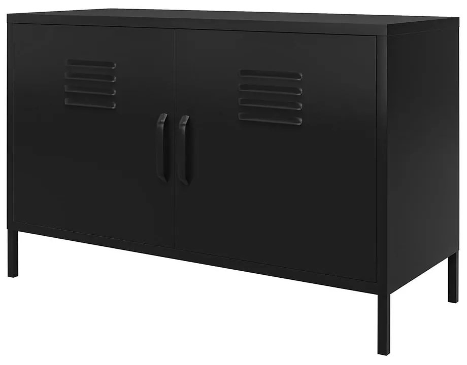 Dulap negru din metal 100x64x40 cm Mission District – Støraa