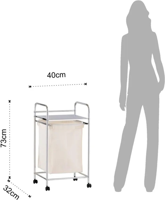 Suport mobil cu coș pentru rufe Tomasucci Air