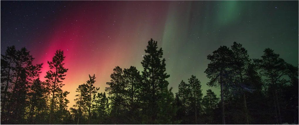 Tablou cu Northern Lights (120x50 cm)