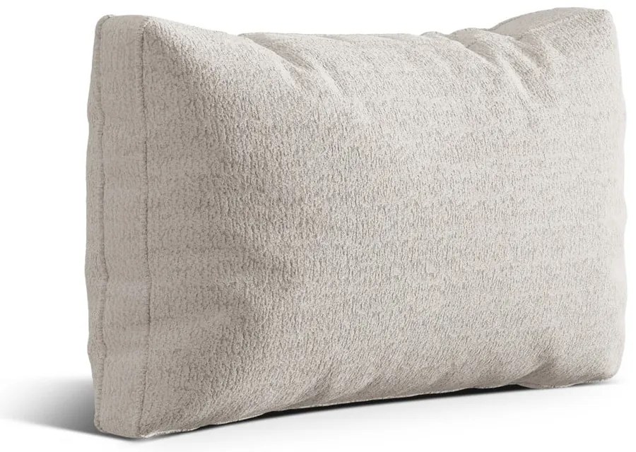 Pernă pentru canapea bej cu tapițerie din țesătură bouclé Kemi – Cosmopolitan Design