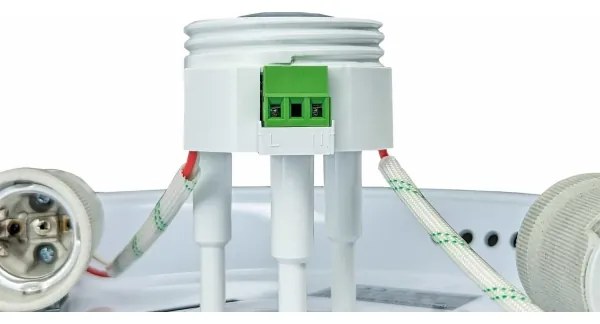 Plafonieră cu senzor de mișcare MANA, 2 x E27, 40 W, 230 V, Ø 30 cm, alb