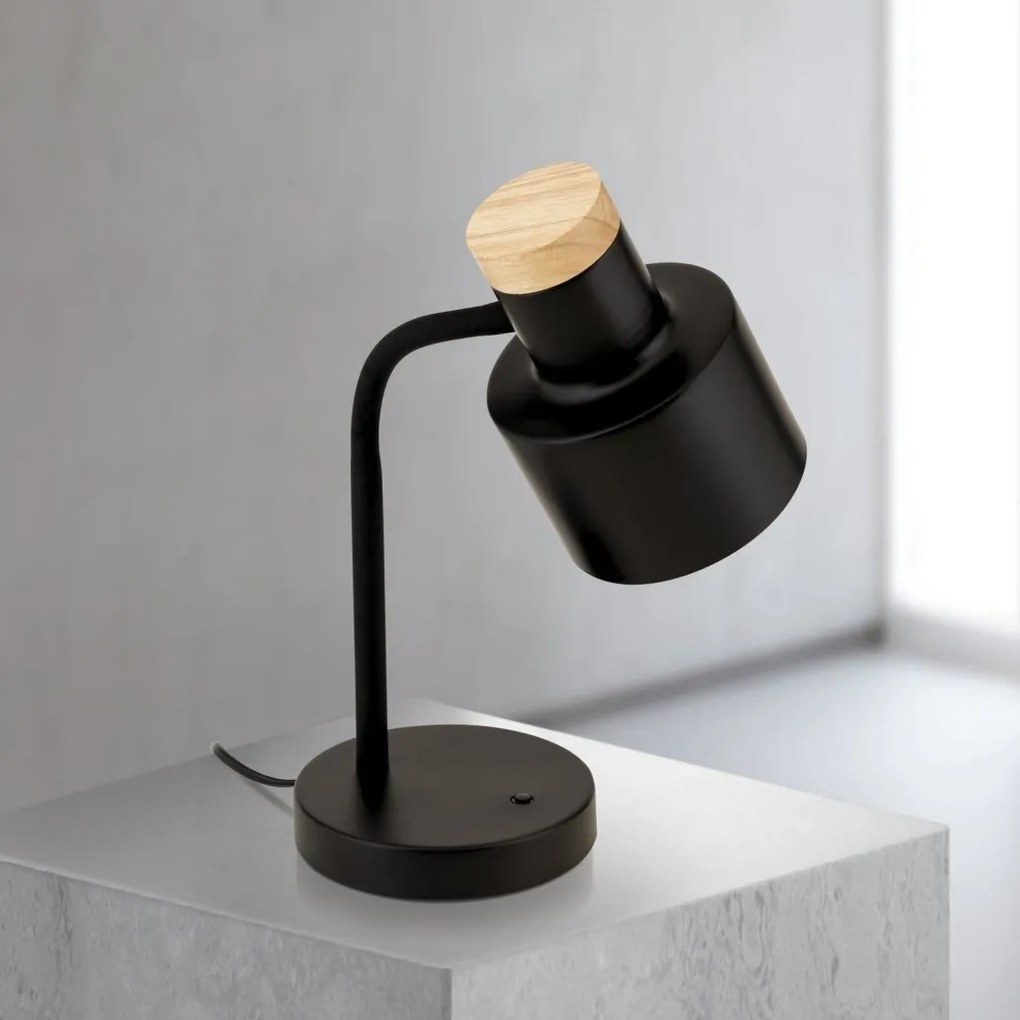 Lampa de birou Gili negru mat