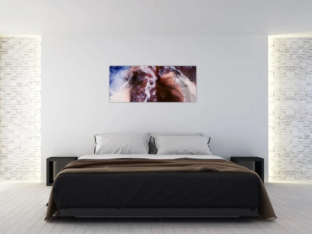 Tablou - Marmură violet N⁰3 (120x50 cm)
