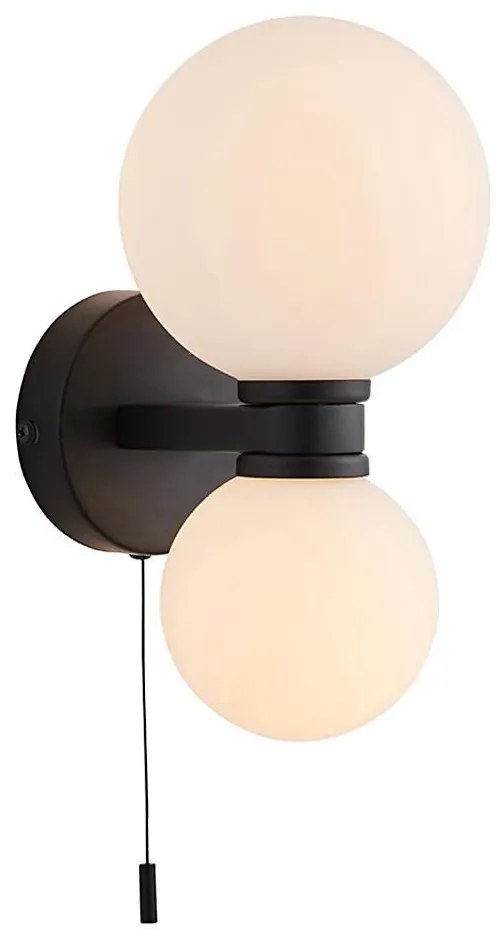 Endon 93523 - Aplica de perete pentru baie PULSA 2xG9/3W/230V IP44 negru