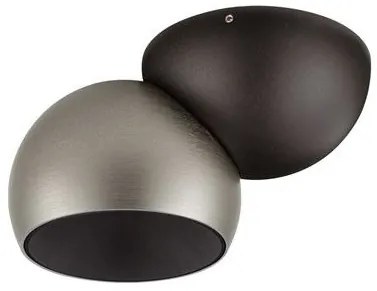 Spot LED aplicat aluminiu LUSA negru/nickel