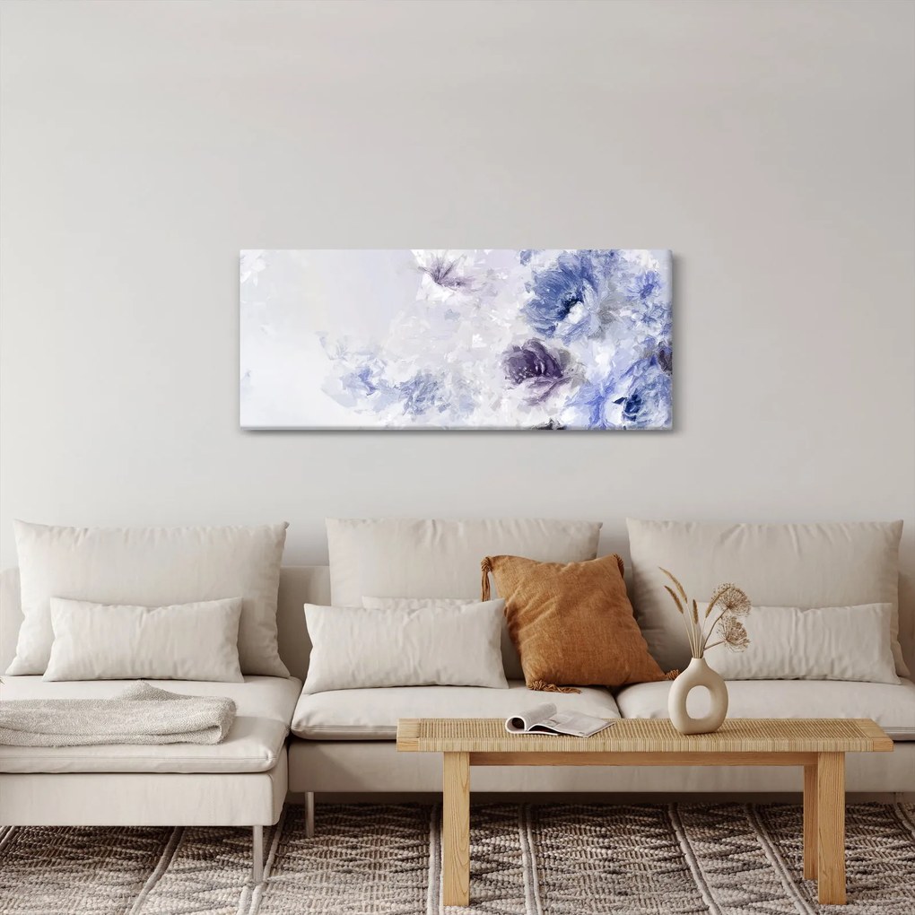 Tablou - Flori,pictură texturată (120x50 cm)