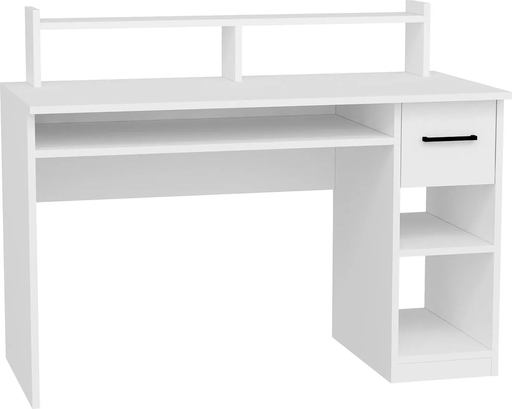 Birou ESLEM, alb, PAL melaminat, 120x55x93 cm