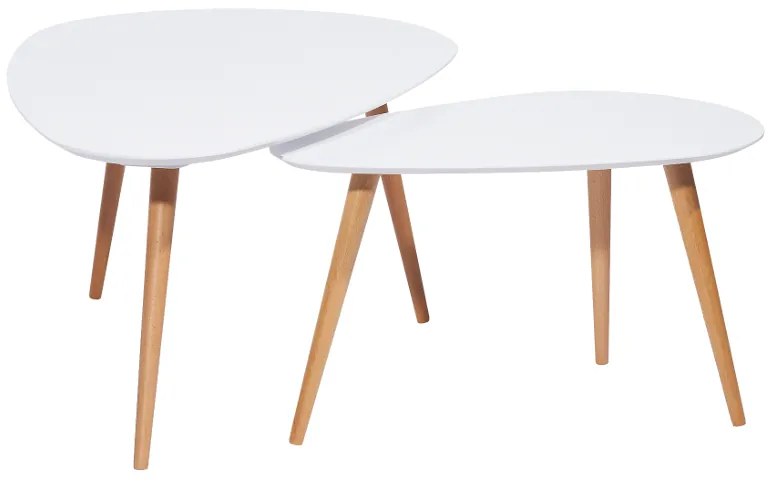 OFERTA Set de mese albe pentru accesorii NOLAN B II. calitate secundara