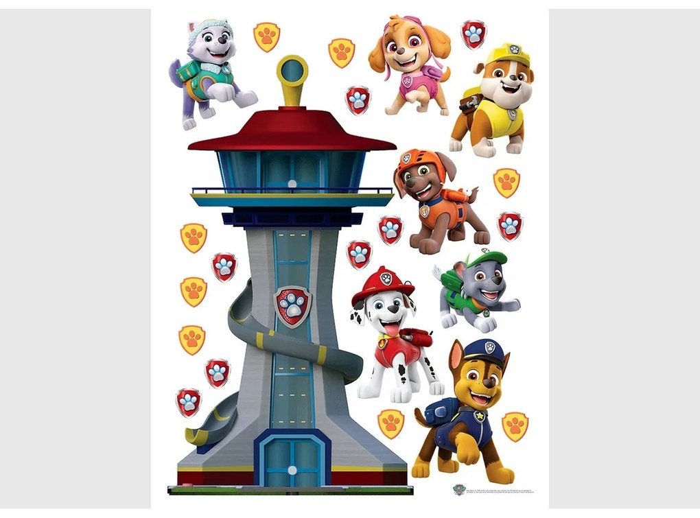 Decorațiuni autoadezive Paw Patrol, 65 x 85 cm