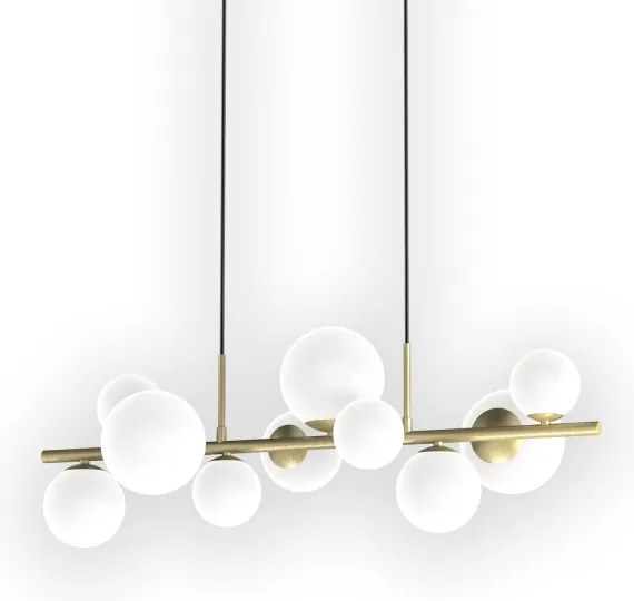 ONLI - Lustra suspendată pe cablu PALOMA 10xG9/3W/230V auriu