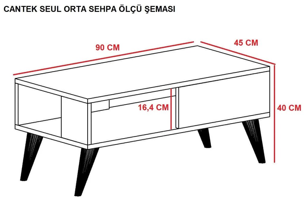 Măsuță de cafea Vavepu 2 (alb) . 1093163