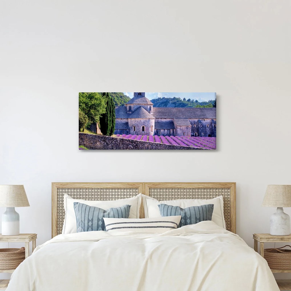 Tablou - Câmp de lavandă (120x50 cm)