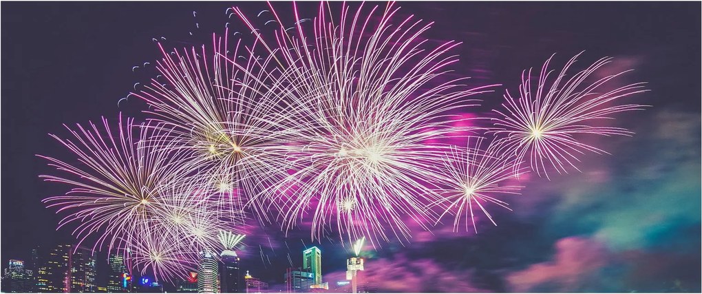 Tablou cu artificii (120x50 cm)