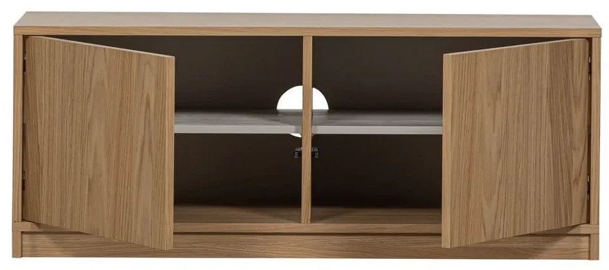 Set TV în culoare naturală cu aspect de lemn de stejar 264x88 cm Modulair – vtwonen